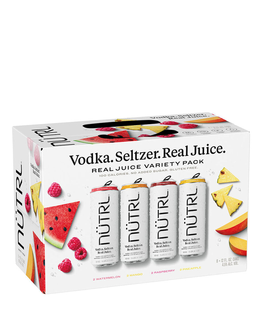 Nutrl Fruit Juice Vodka Seltzer Variety Pack Harman's Wine & Spirits